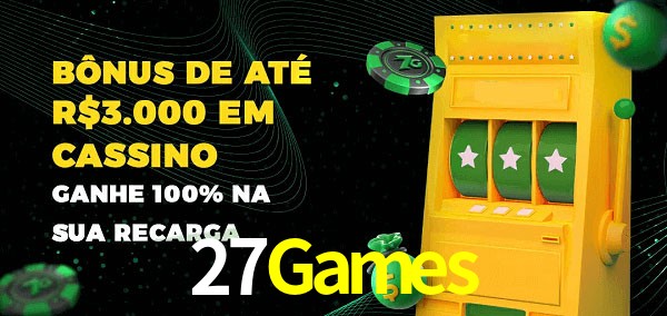 27Games melhor bônus de depósito