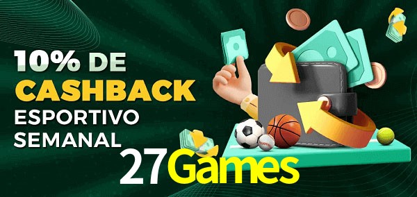 10% de bônus de cashback na 27Games